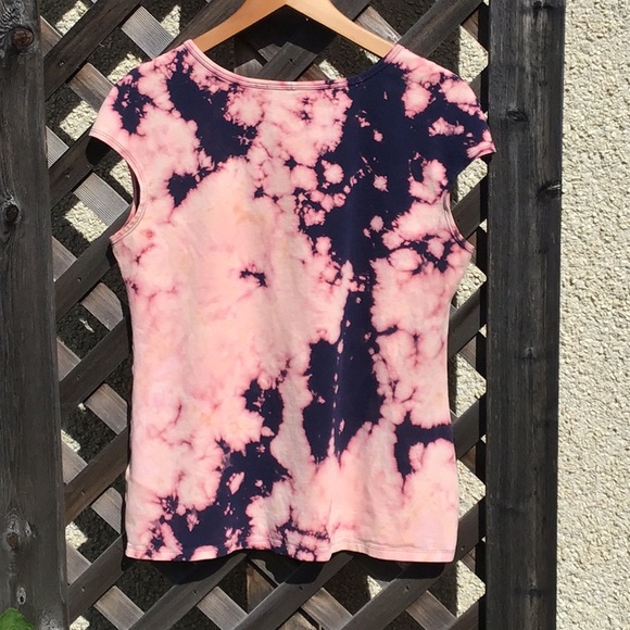 Reitmans t-shirt with custom reverse tie dye. - Picture 2 of 8